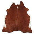 Brown & White Cowhide Rug XL