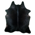 Black Cowhide Rug XXL