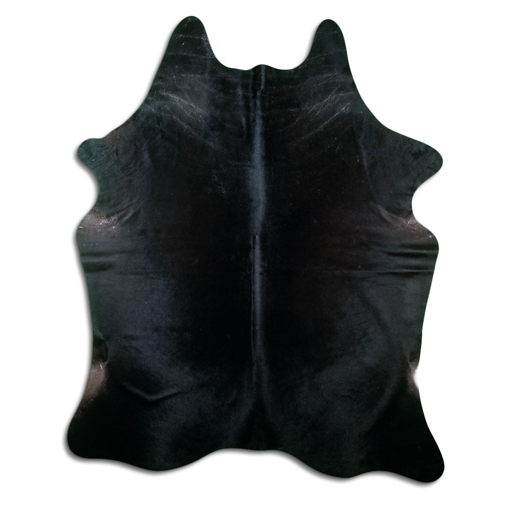Black Cowhide Rug XXL