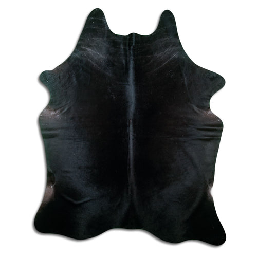 Black Cowhide Rug XXL