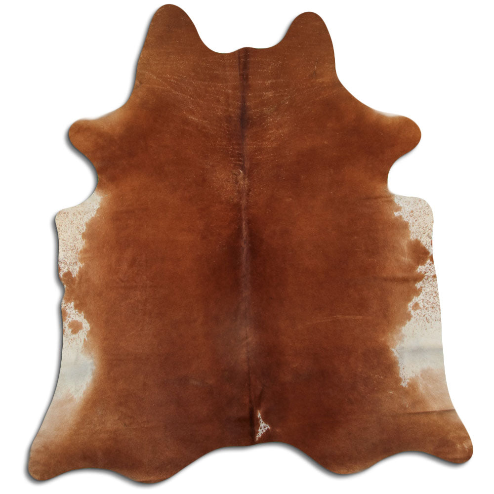 Brown Cowhide Rug L