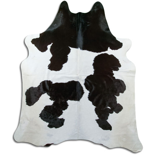 Black & White Cowhide Rug XXL
