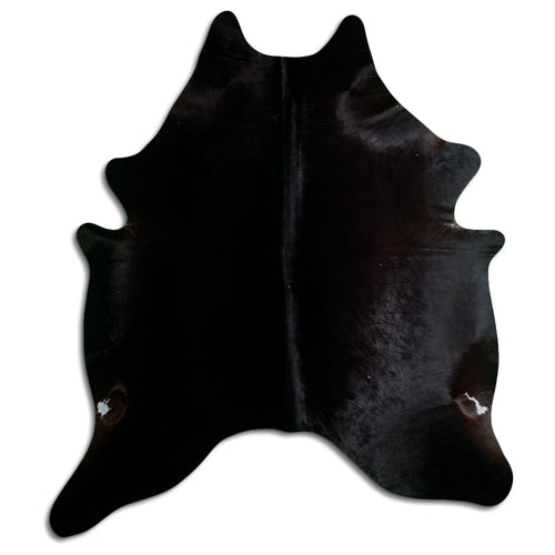 Black Cowhide Rug XXL