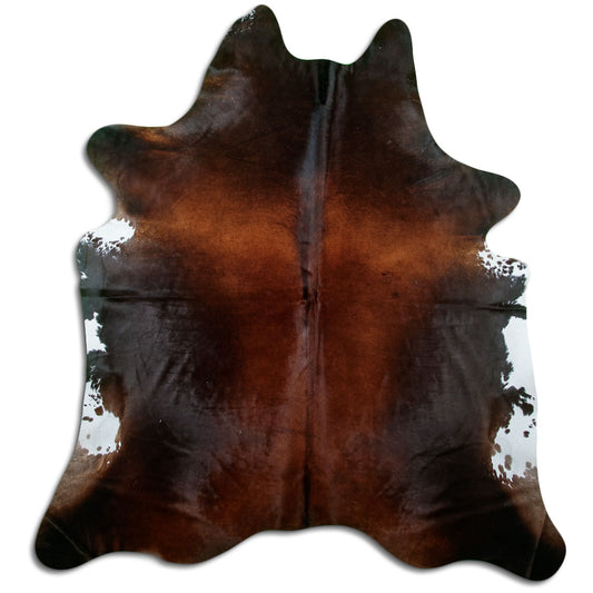 Brown Cowhide Rug L