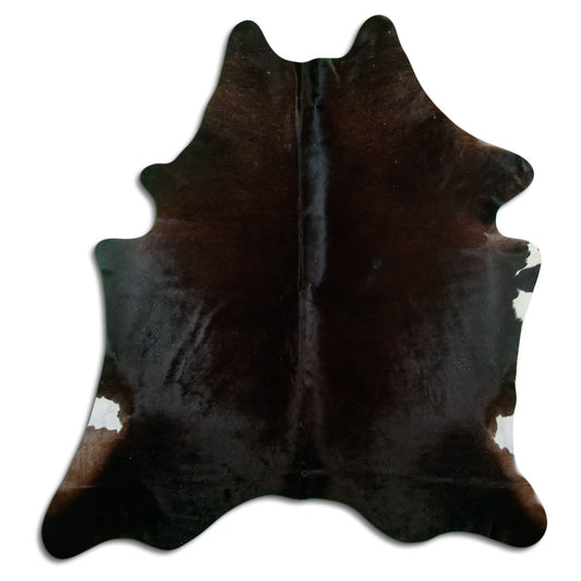Brown Cowhide Rug L