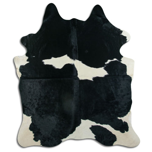 Black & White Cowhide Rug XL