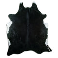 Black Cowhide Rug XXL