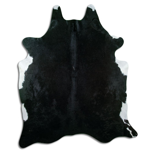 Black Cowhide Rug XXL