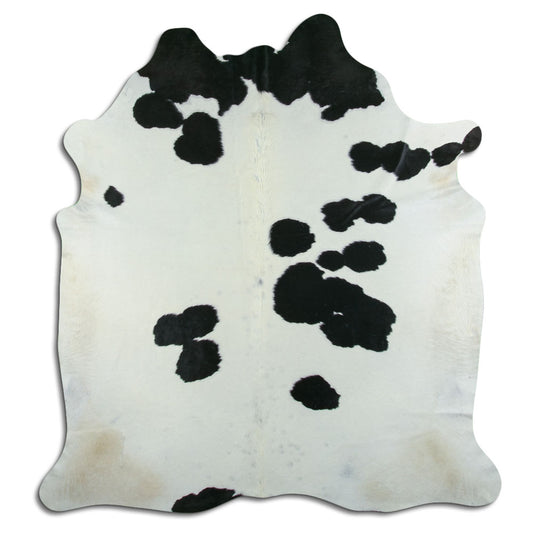 Black & White Cowhide Rug XXL