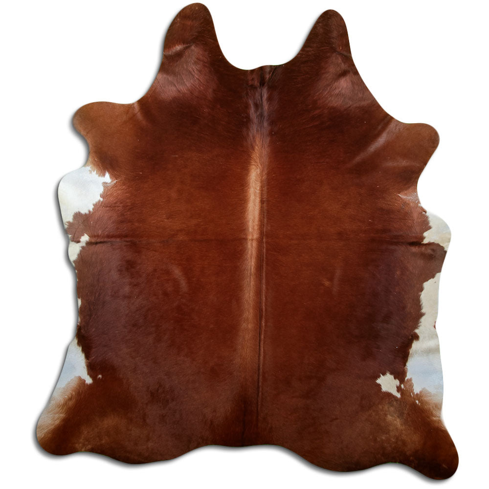 Brown Cowhide Rug L
