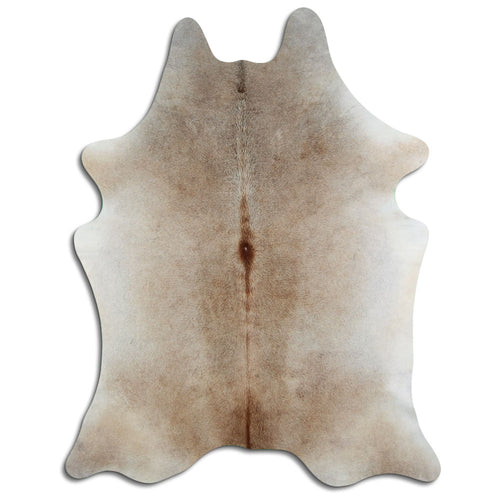 Tan Grey Cowhide Rug XXL