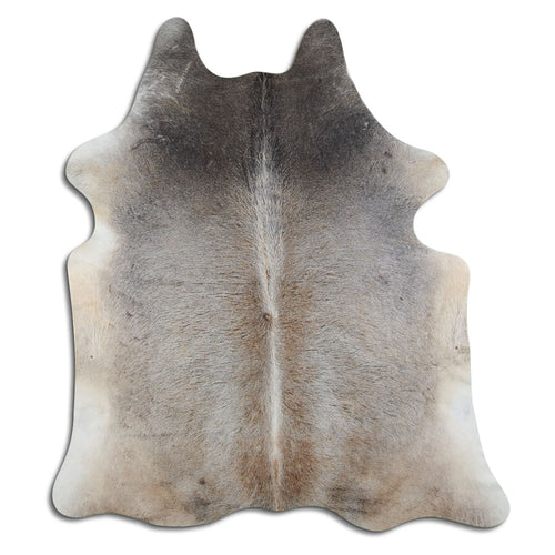 Tan Grey Cowhide Rug XL