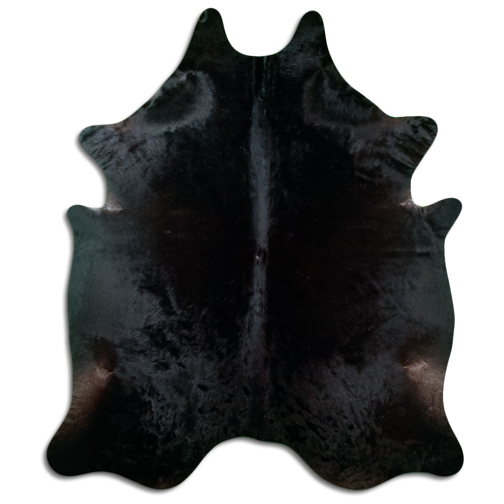 Black Cowhide Rug XXL