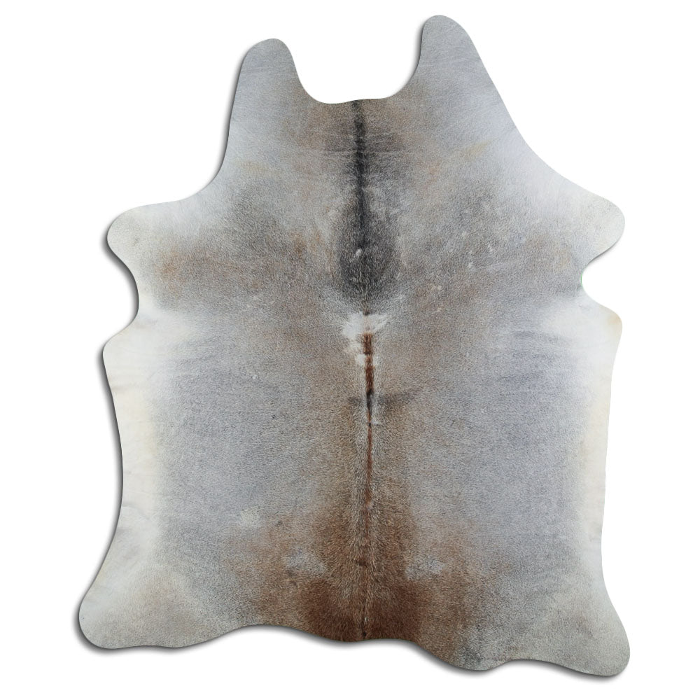 Tan Grey Cowhide Rug XXL