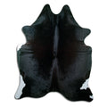 Black Cowhide Rug XXL