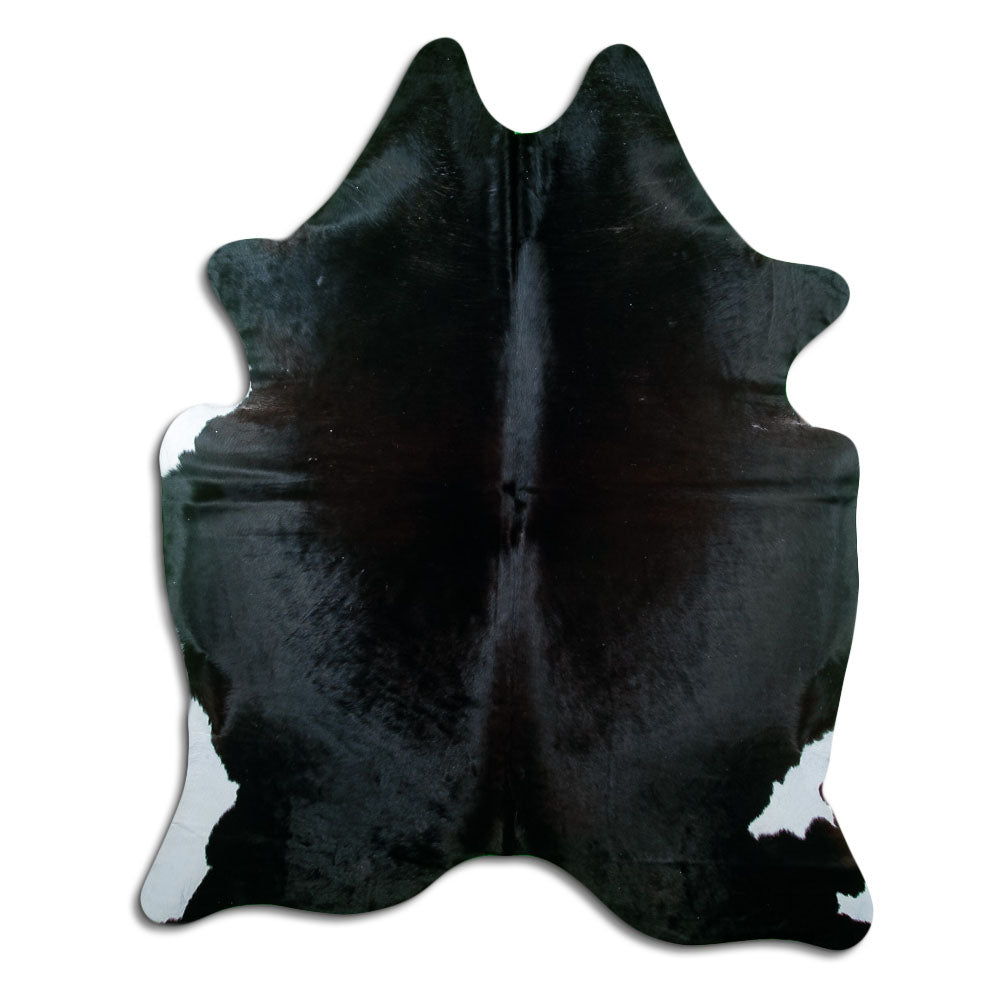 Black Cowhide Rug XXL