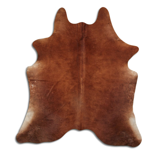 Brown Cowhide Rug L
