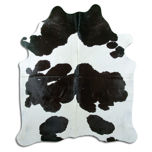 Black & White Cowhide Rug XL