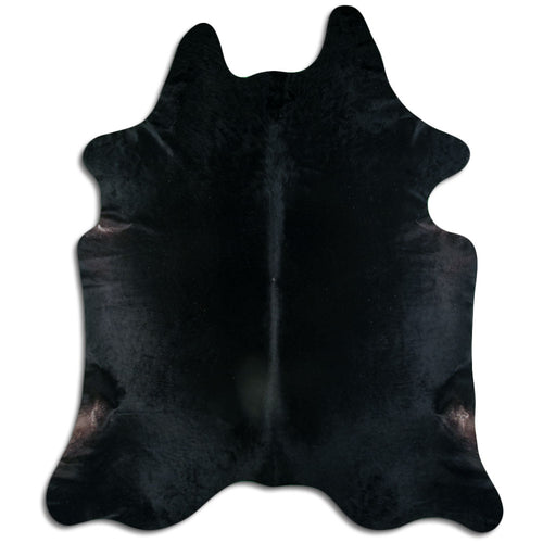 Black Cowhide Rug XXXL