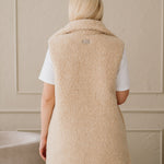 Merino Wool Vest “Wave” Beige