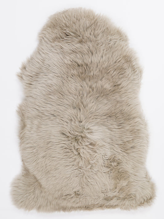 Dyed Stitched Sheepskin Rug | Taupe