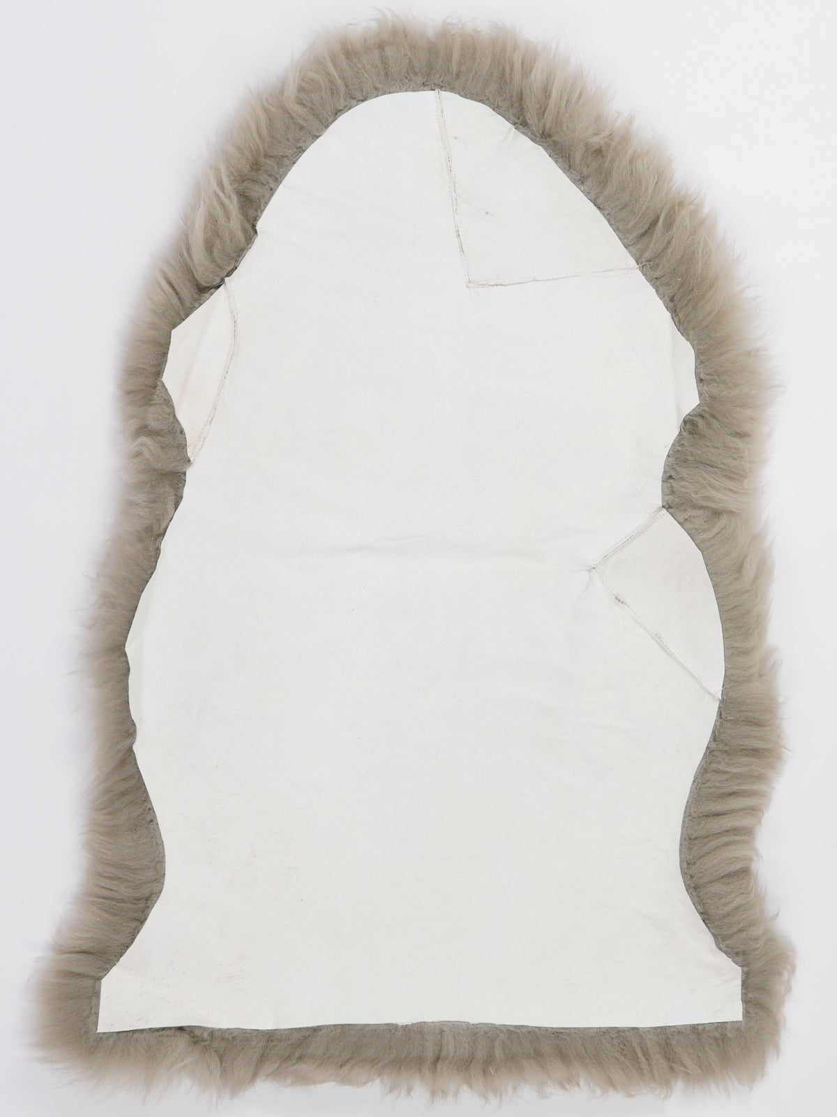 Dyed Stitched Sheepskin Rug | Taupe