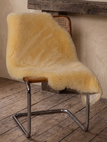 Medical sheepskin on a chair