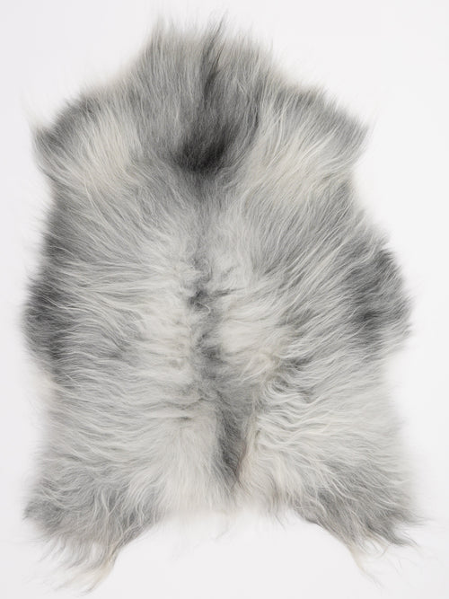 Icelandic Grey Sheepskin Rug L