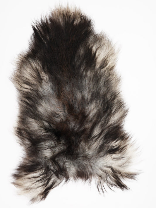 Icelandic Grey Sheepskin Rug L