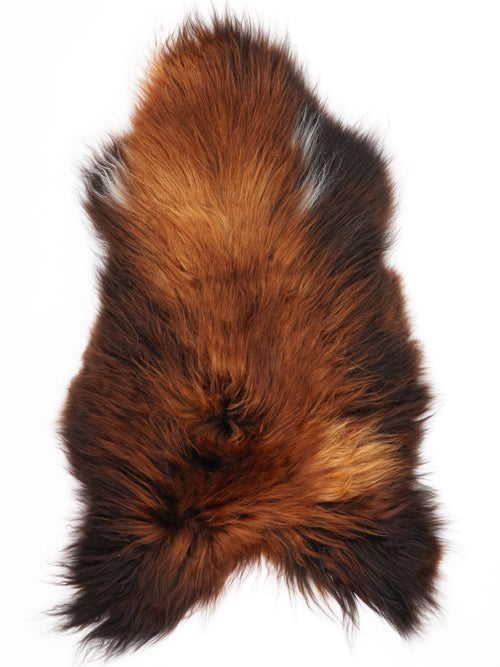 Icelandic Rusty Sheepskin Rug L