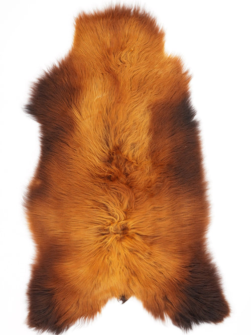 Icelandic Rusty Sheepskin Rug L