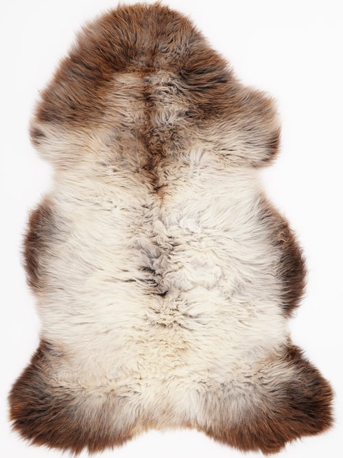 British Multicolour Sheepskin Rug L