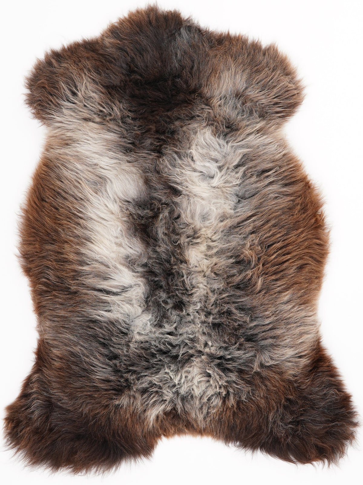 British Multicolour Sheepskin Rug L