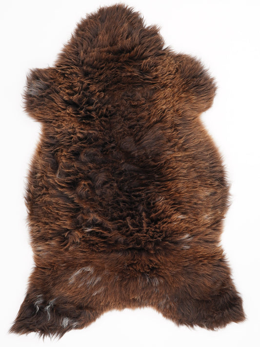 Brown Sheepskin Rug L