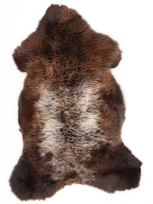 British Multicolour Sheepskin Rug L