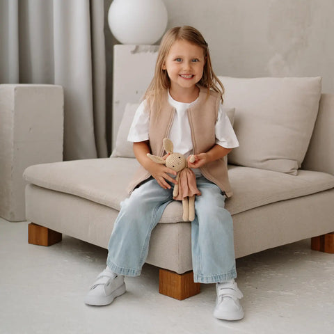 Children's Vest ''Lama'' Beige
