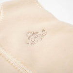 Merino Wool Baby Sleeping Bag with “Sheep” Embroidery, Ecru; 70 cm