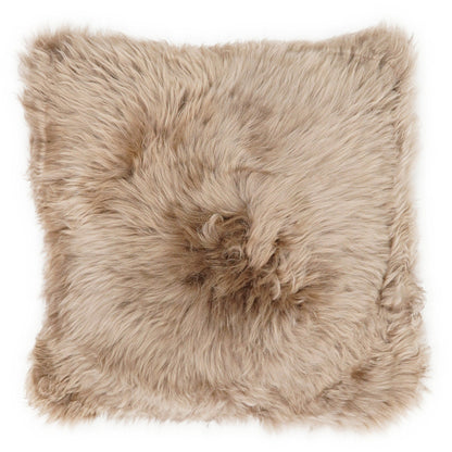 Sheepskin Cushion Cover, Mocha