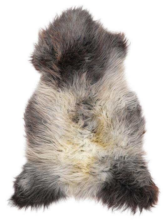 British Multicolour Sheepskin Rug L