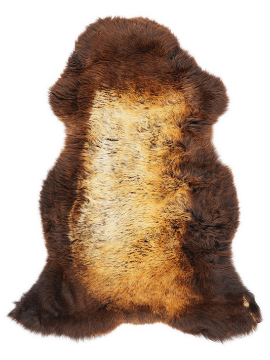 British Multicolour Sheepskin Rug L