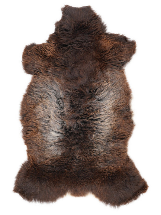 British Multicolour Sheepskin Rug L