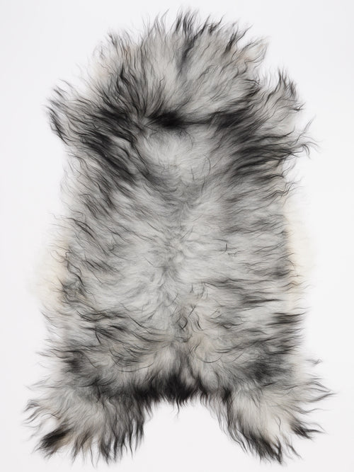 Icelandic Grey Sheepskin Rug L