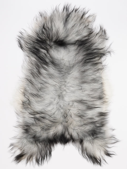 Icelandic Grey Sheepskin Rug L