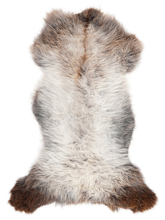 British Multicolour Sheepskin Rug XL