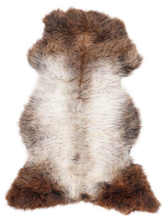 British Multicolour Sheepskin Rug L