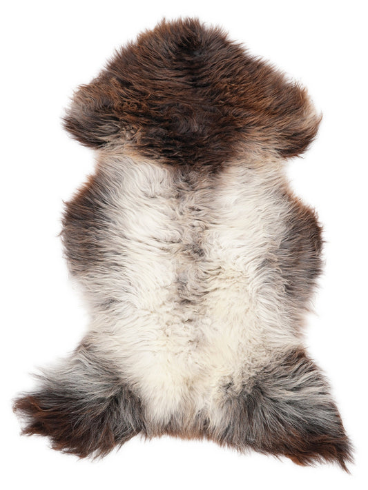 British Multicolour Sheepskin Rug L