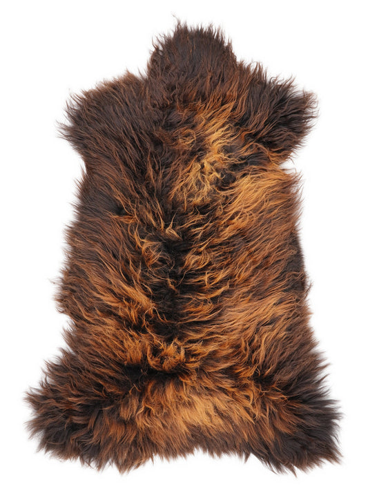 British Multicolour Sheepskin Rug XL