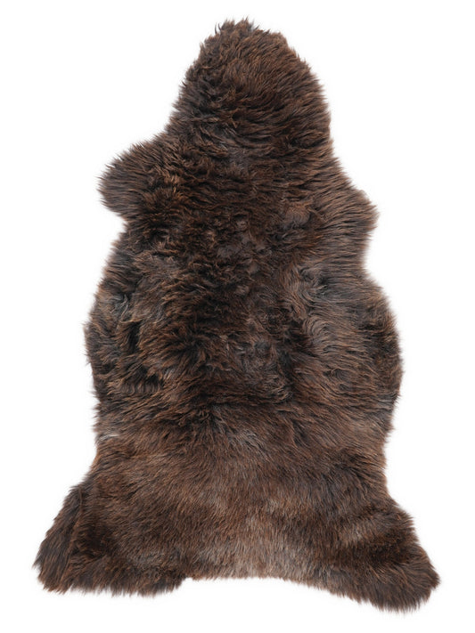 Brown Sheepskin Rug L