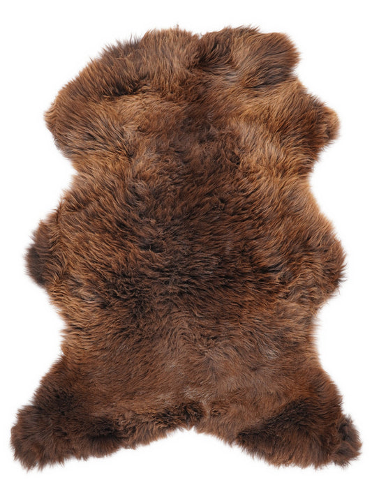 Brown Sheepskin Rug L