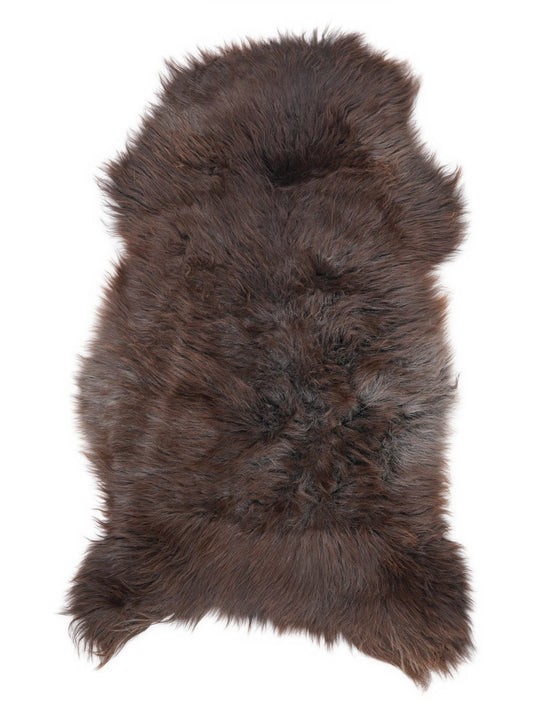 Brown Sheepskin Rug L